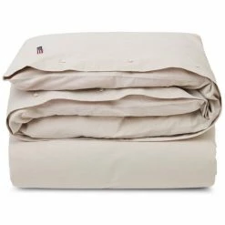 Lexington Pin Point Cotton Bettdecken-Bezug - 155x220 Cm - Beige