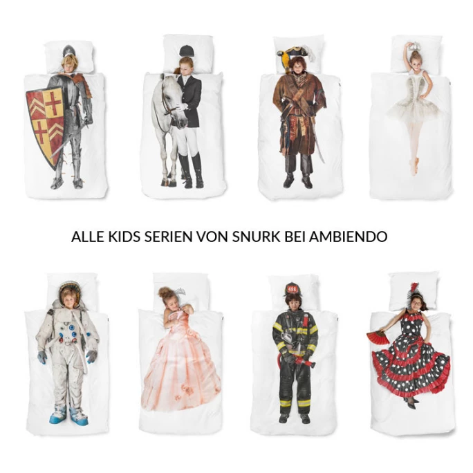 SNURK Princess Bettwäsche-Set Mit Prinzessin-Motiv - 135x200 / 80x80 Cm - Rosa 4 SNURK Princess Bettwäsche-Set Mit Prinzessin-Motiv - 135x200 / 80x80 Cm - Rosa – Bild 4