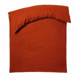 Zoeppritz Stay Leinen Bettdecken-Bezug - 135x200 Cm - Rust