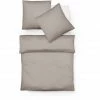 Fleuresse Lech Bettwäsche-Set Aus Flanell - 135x200 / 80x80 Cm - Taupe