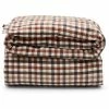 Lexington Checked Bettdecken-Bezug Aus Flanell - 135x200 Cm - Rustic Brown/off White