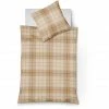 Fleuresse Lech Bettwäsche-Set Aus Flanell - 135x200 / 80x80 Cm - Karamell -Eleganz Shop unnamed file 769