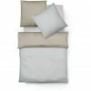 Fleuresse Lech W Wendebettwäsche-Set Aus Flanell - 135x200 / 80x80 Cm - Silber-beige -Eleganz Shop unnamed file 771