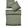 Fleuresse Lech Bettwäsche-Set Aus Flanell - 135x200 / 80x80 Cm - Oliv