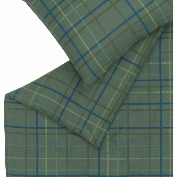 ESPRIT Home Folklore Check Bettwäsche-Set Aus Flanell - 135x200 / 80x80 Cm - Green 2 ESPRIT Home Folklore Check Bettwäsche-Set Aus Flanell - 135x200 / 80x80 Cm - Green – Bild 2