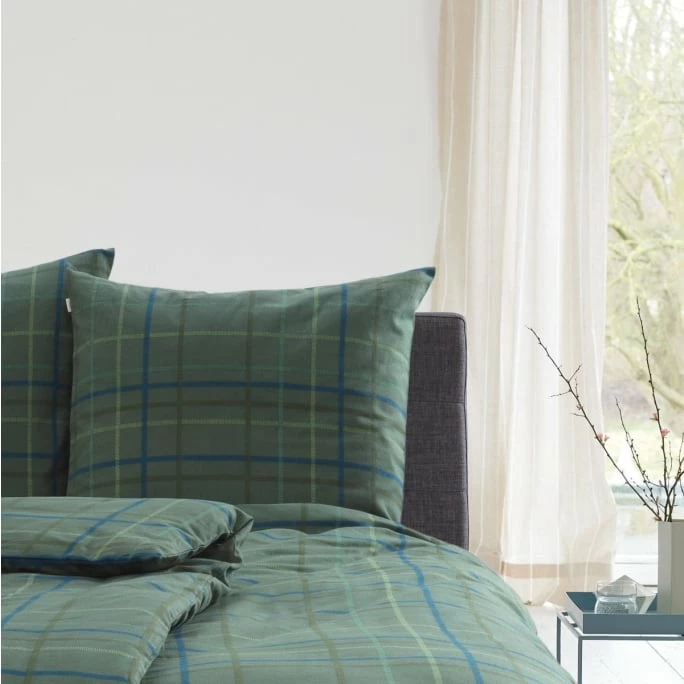 ESPRIT Home Folklore Check Bettwäsche-Set Aus Flanell - 135x200 / 80x80 Cm - Green 4 ESPRIT Home Folklore Check Bettwäsche-Set Aus Flanell - 135x200 / 80x80 Cm - Green – Bild 4