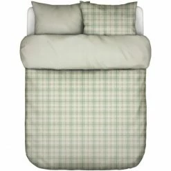 Eleganz Shop 15 Marc O'Polo Espen Bettwäsche Aus Bamwoll-Flanell - 155x220 / 80x80 Cm - Garden Green