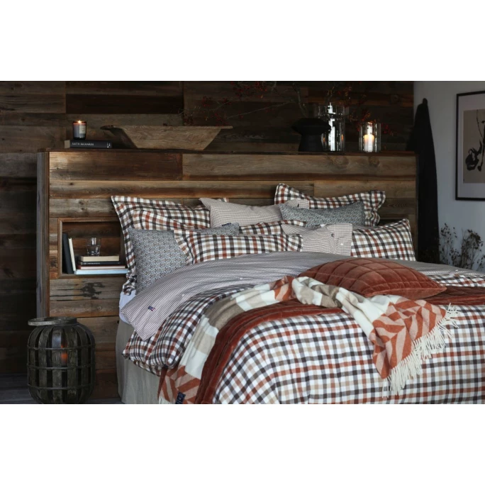 Lexington Checked Bettdecken-Bezug Aus Flanell - 135x200 Cm - Rustic Brown/off White 3 Lexington Checked Bettdecken-Bezug Aus Flanell - 135x200 Cm - Rustic Brown/off White – Bild 3